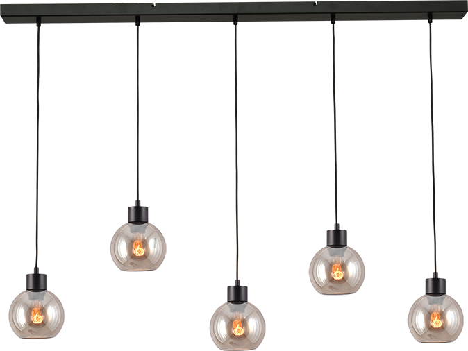 Lazise HL LAZISE 5-LIGHT MATT BLACK/MATT BLACK 130X8CM