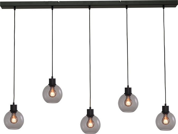 Lazise HL LAZISE 5-LIGHT MATT BLACK/MATT BLACK 130X8CM