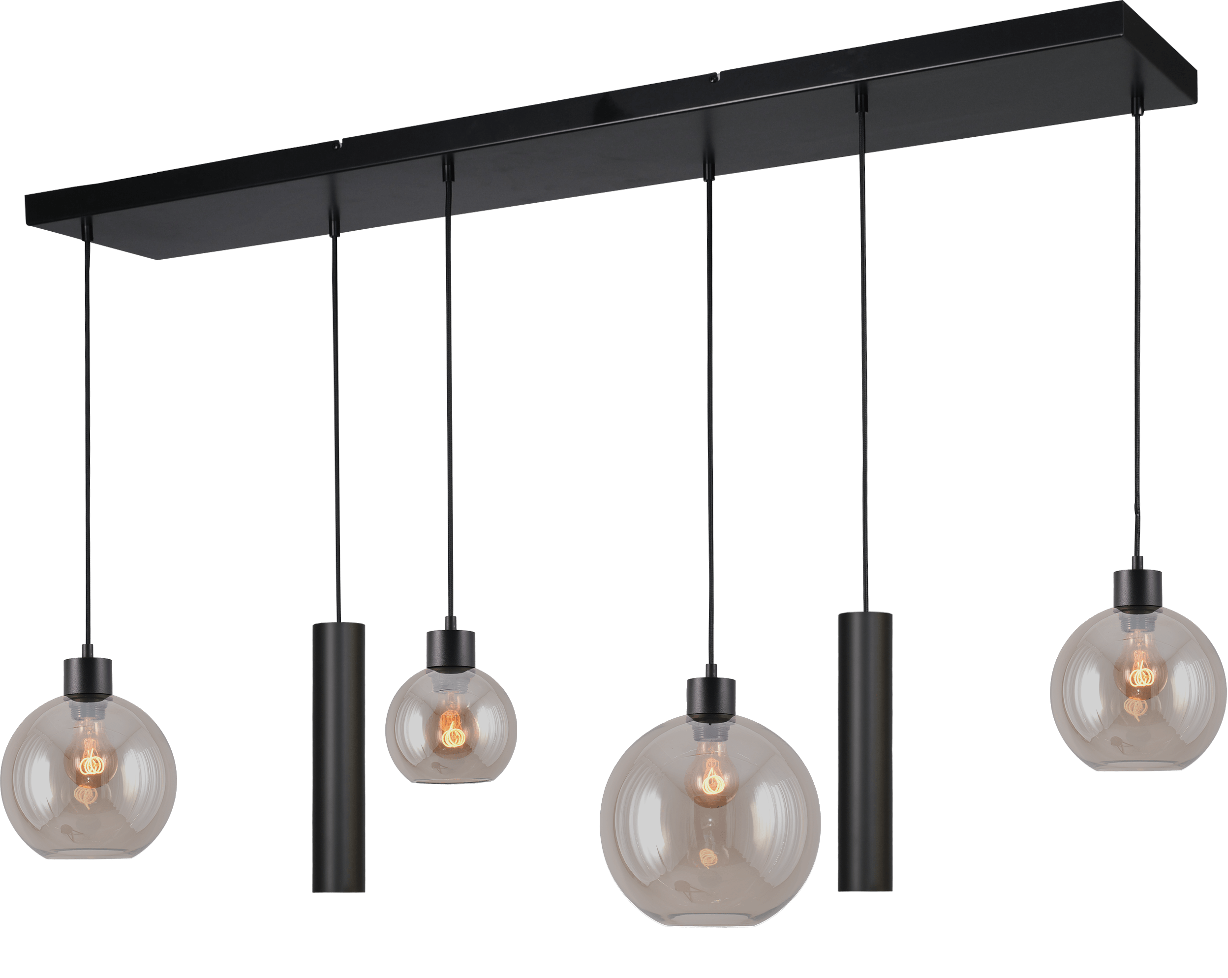 Lazise HL LAZISE 6-LIGHT MATT BLACK/MATT BLACK 130X25CM