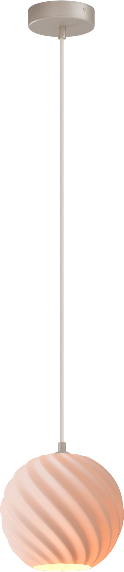 Leota HL LEOTA 1-LIGHT BEIGE TERRA, CANOPY BEIGE TERRA Ø10,8CM