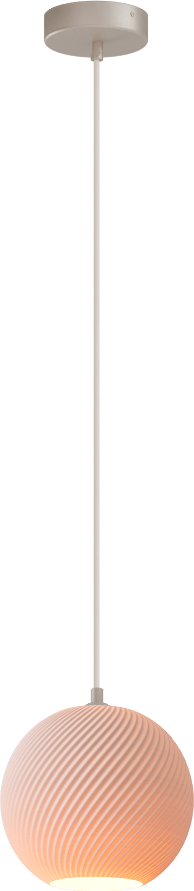 Leota HL LEOTA 1-LIGHT BEIGE TERRA, CANOPY BEIGE TERRA Ø10,8CM