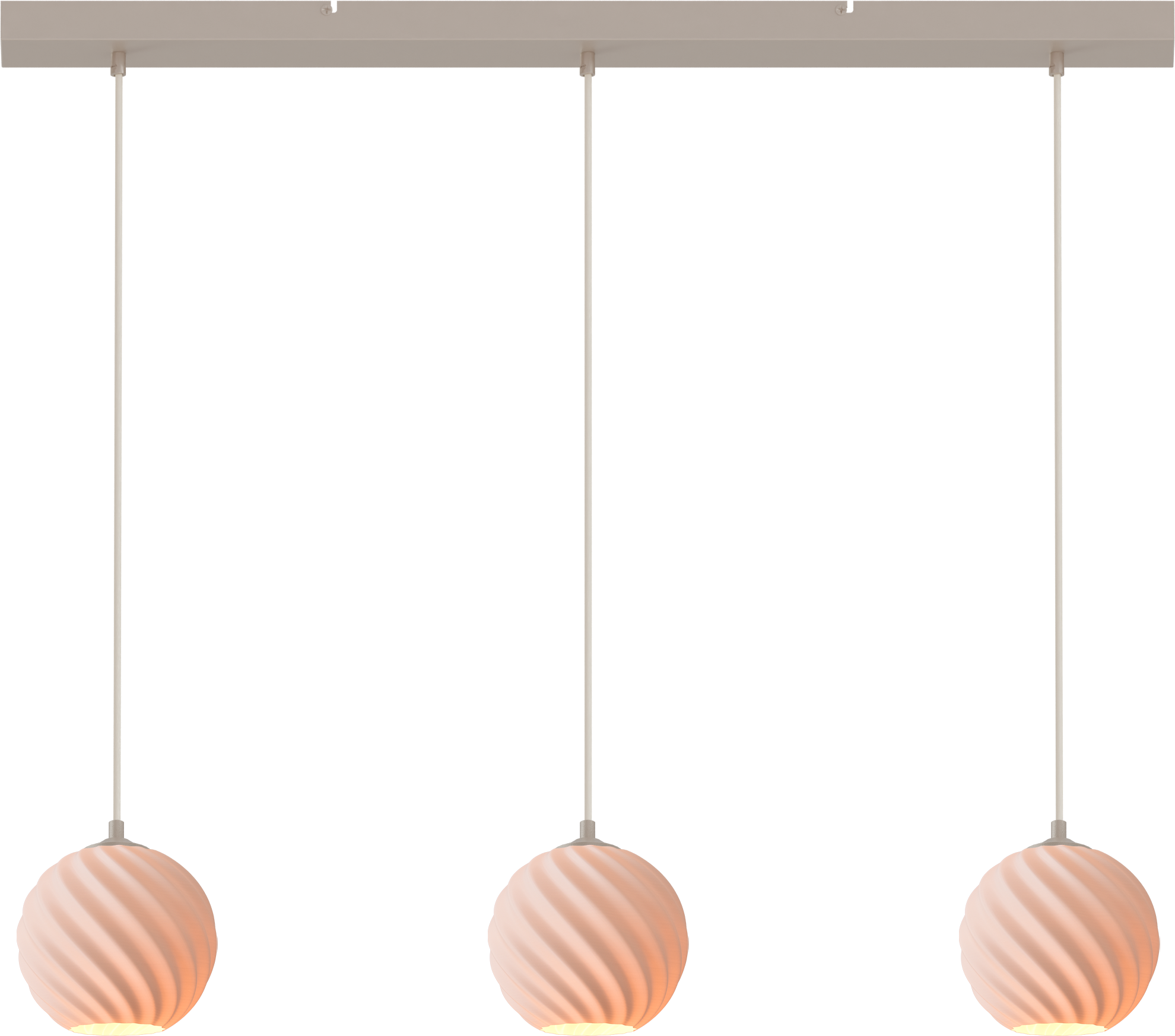 Leota HL LEOTA 3-LIGHT BEIGE TERRA, BEAM BEIGE TERRA 100X8CM