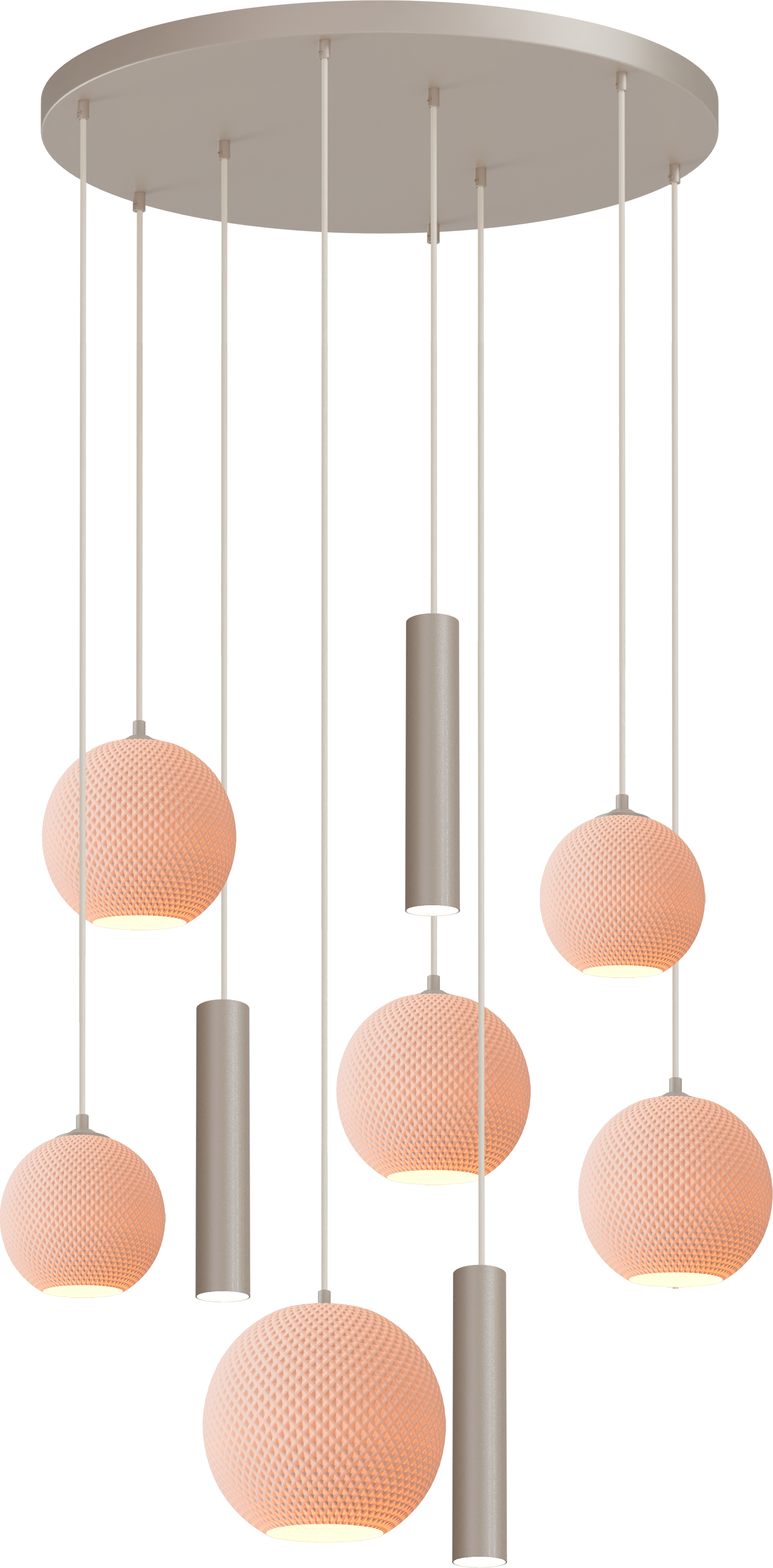 Leota HL LEOTA 9-LIGHT BEIGE TERRA, BASE BEIGE TERRA Ø70CM