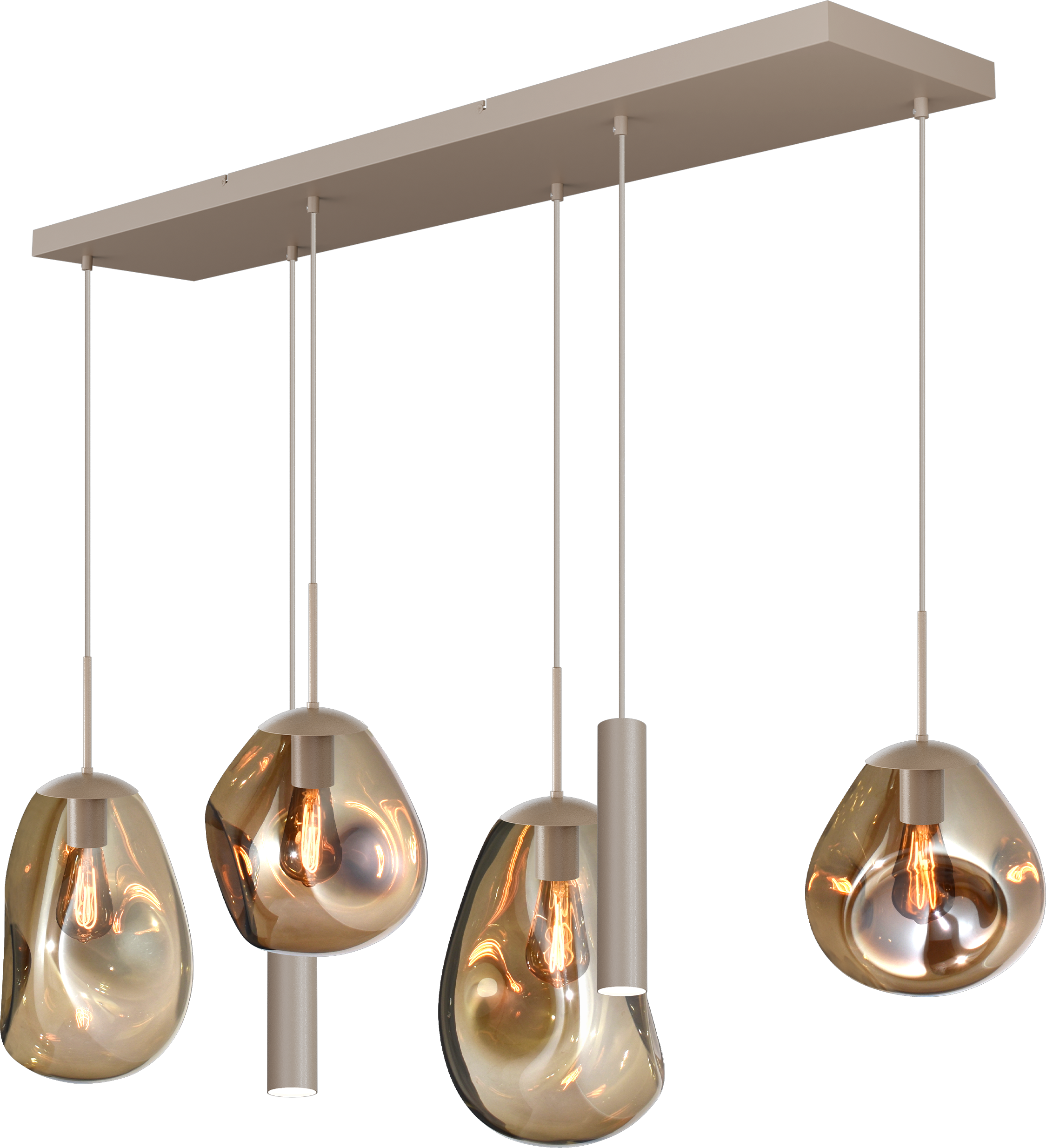 Lava HL LAVA 6-LIGHT BEIGE TERRA, BEAM BEIGE TERRA 130X25CM