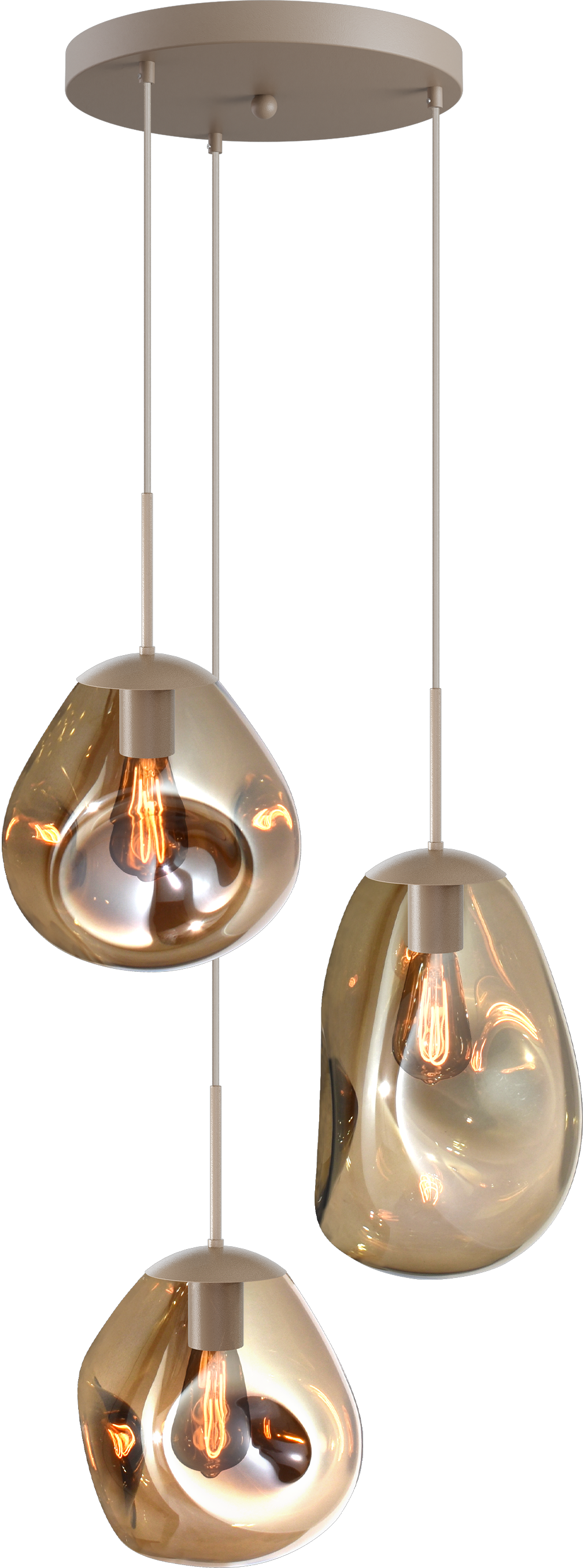 Lava HL LAVA 3-LIGHT BEIGE TERRA, BASE BEIGE TERRA Ø35CM