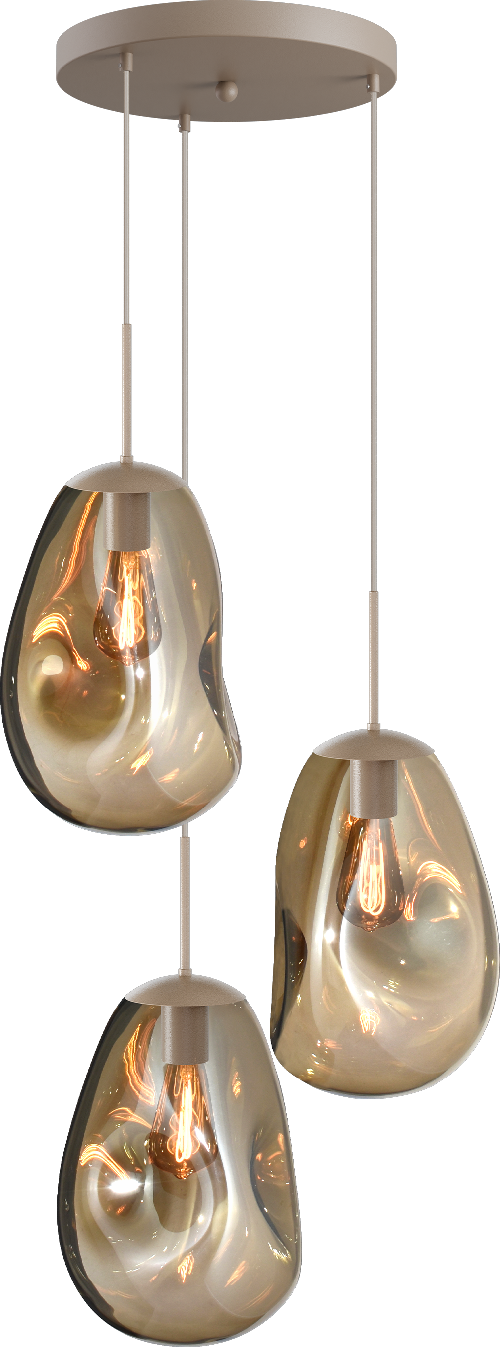 Lava HL LAVA 3-LIGHT BEIGE TERRA, BASE BEIGE TERRA Ø35CM