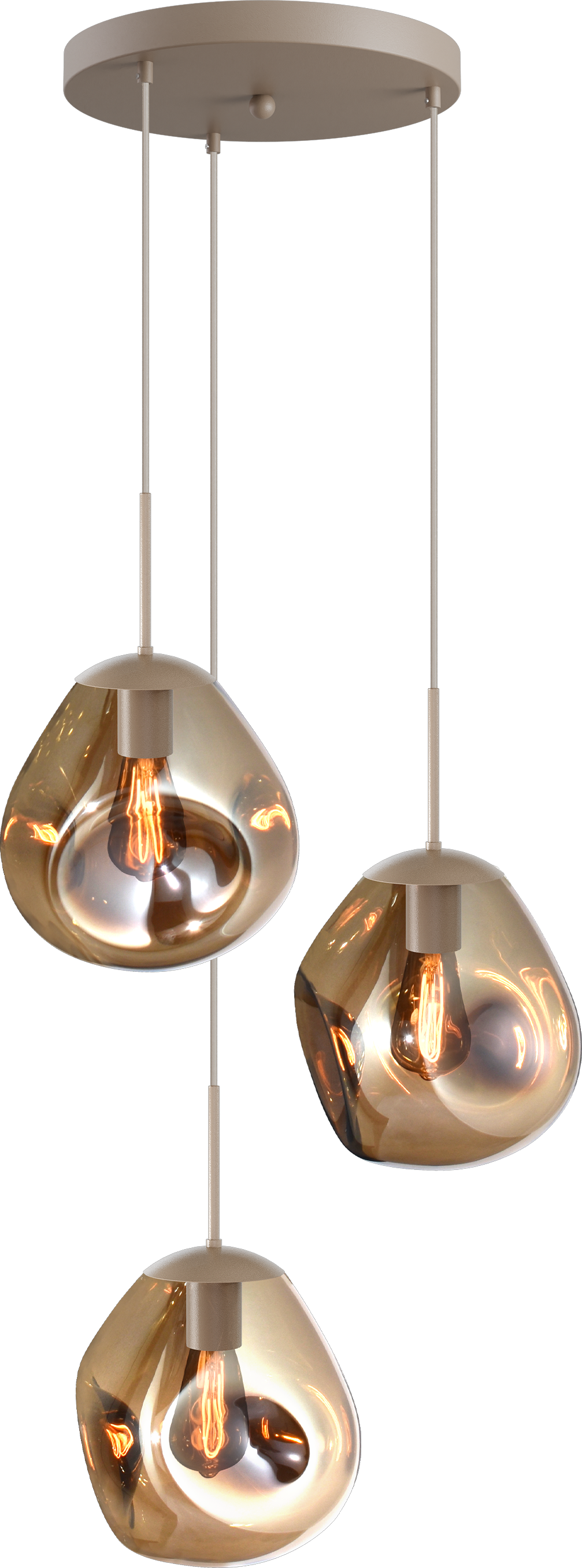 Lava HL LAVA 3-LIGHT BEIGE TERRA, BASE BEIGE TERRA Ø35CM