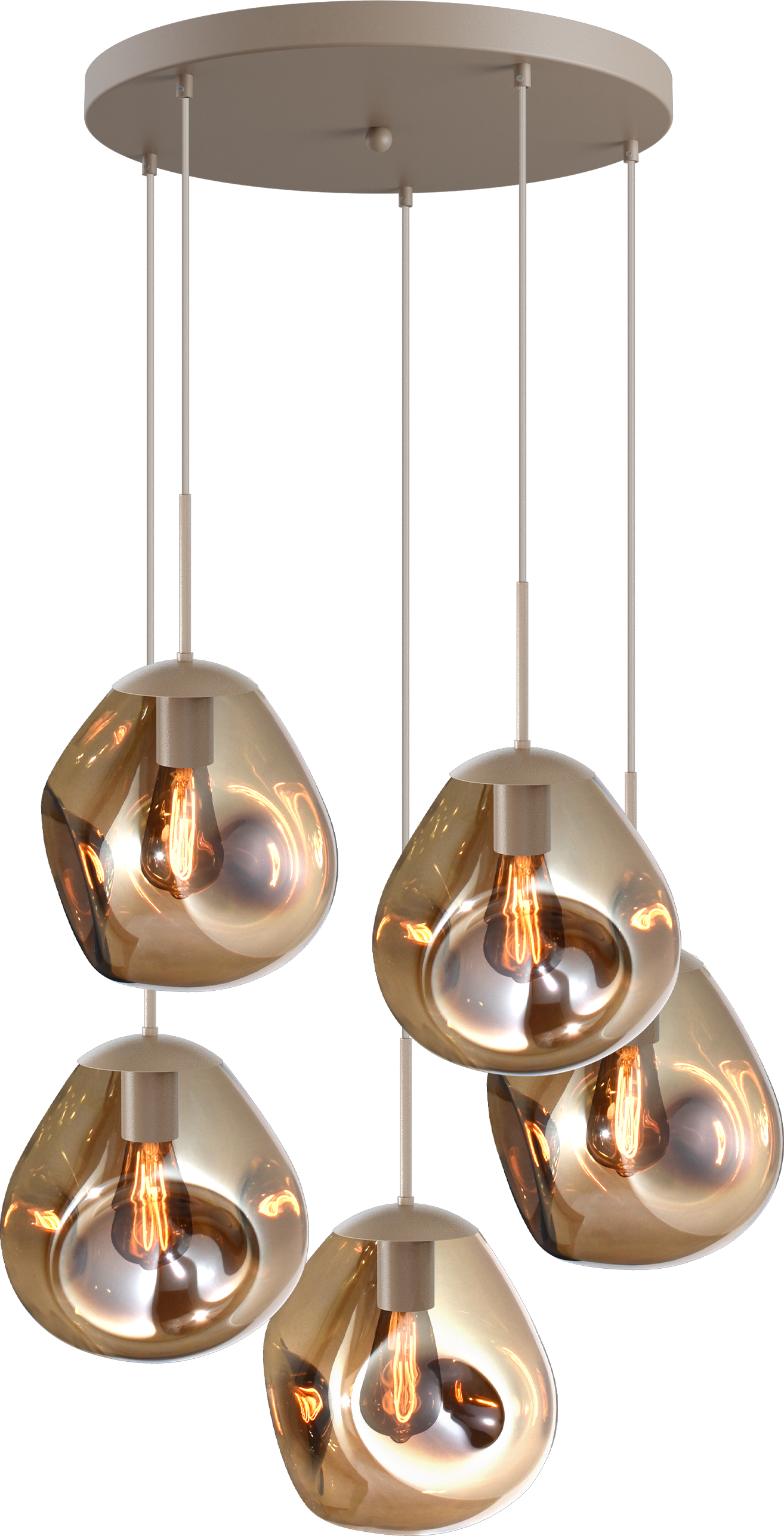 Lava HL LAVA 5-LIGHT BEIGE TERRA, BASE BEIGE TERRA Ø50CM