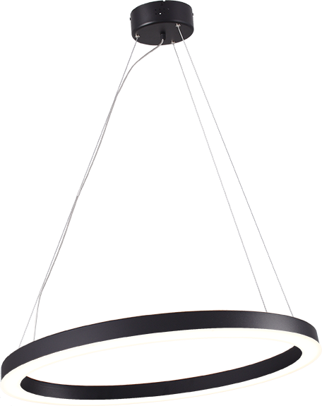 Ellisse HL ELLISSE MATT BLACK OVAL Ø75X50CM DTW