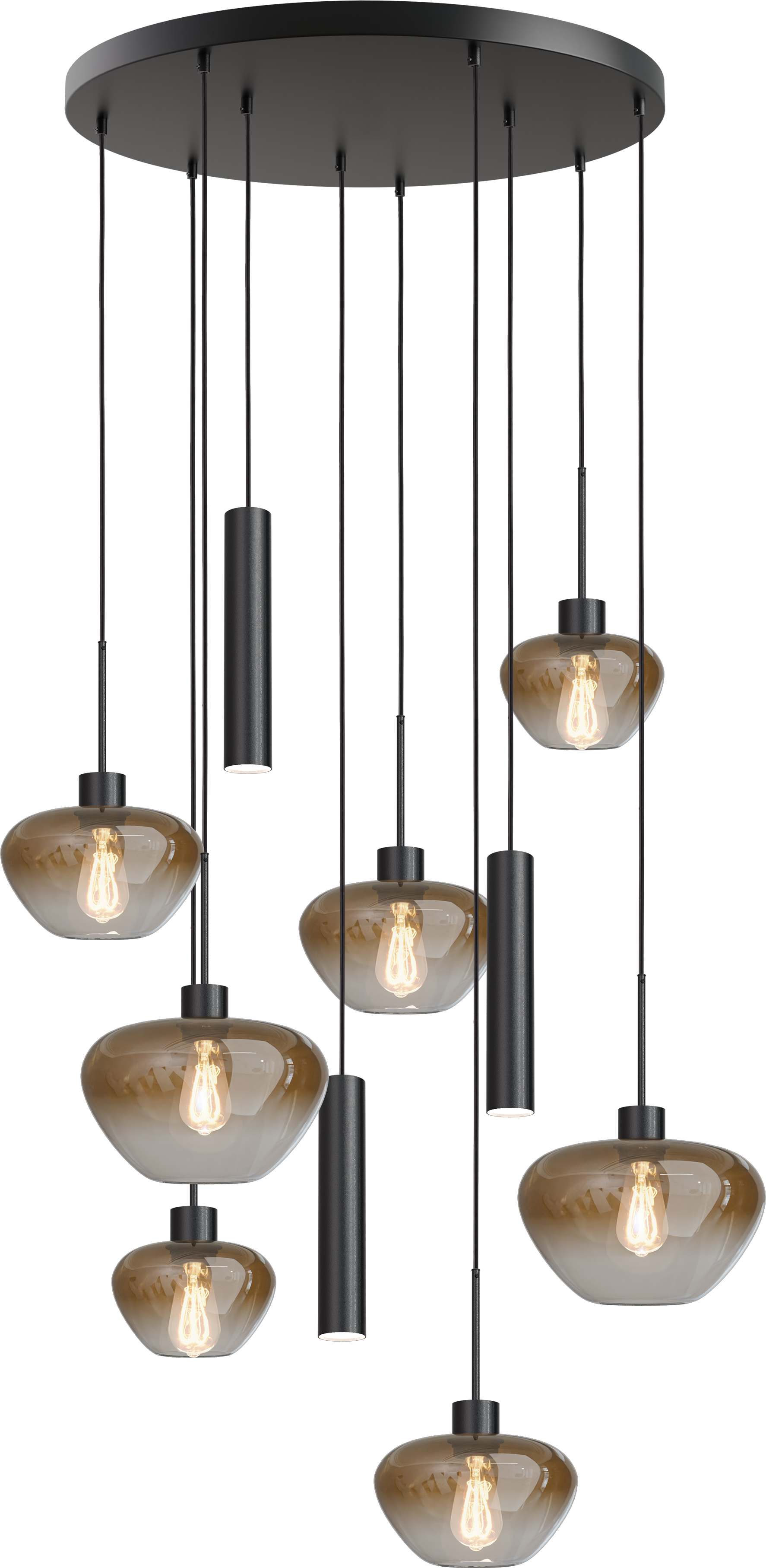Genua HL GENUA 10-LIGHT BLACK, BASE BLACK Ø70CM
