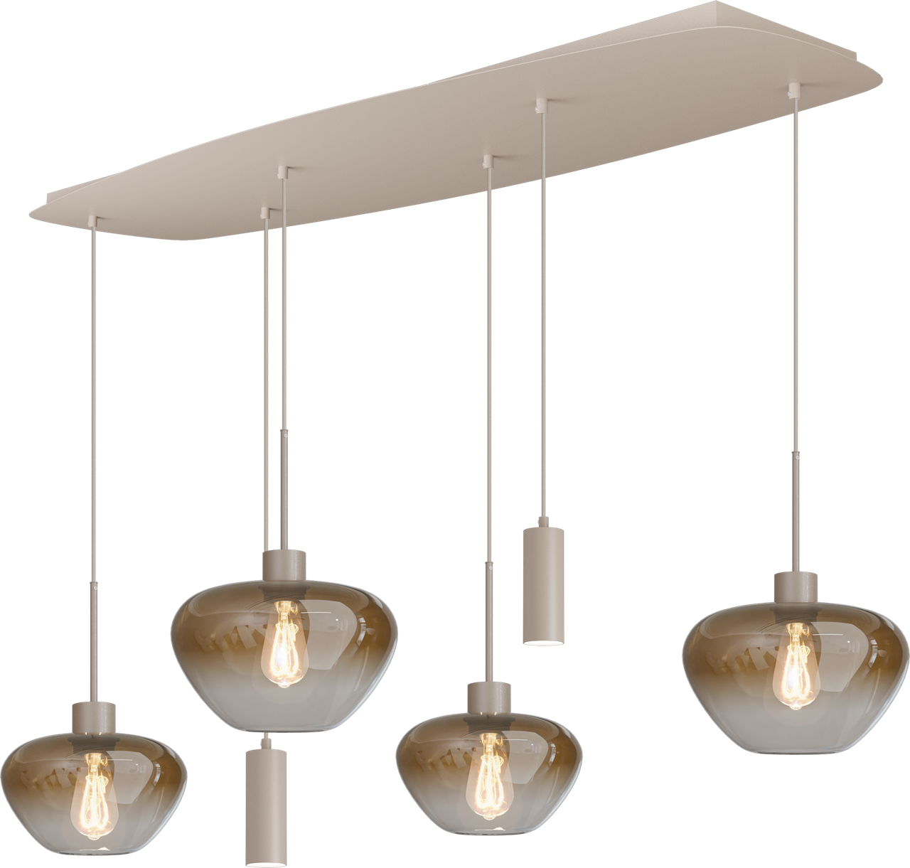 Genua HL GENUA 6-LIGHT BEIGE TERRA, BEAM DANISH OVAL BEIGE TERRA 140X45CM