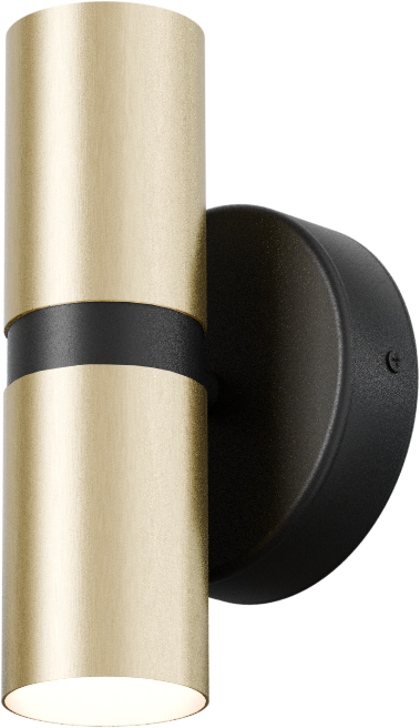 Bounce WL BOUNCE 2-LIGHT BLACK, L.18,5CM, SHADE MATT GOLD Ø55X85MM