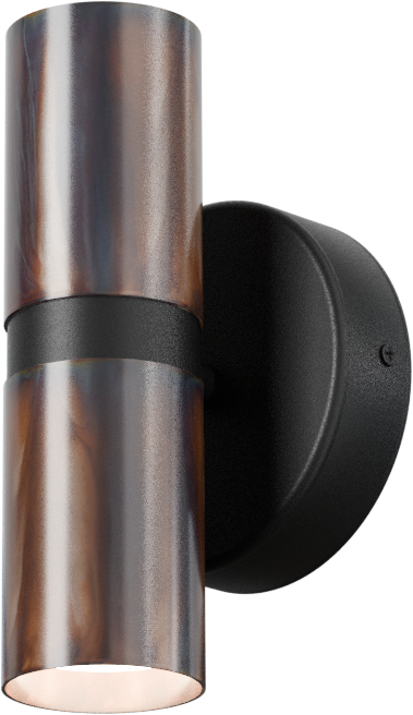 Bounce WL BOUNCE 2-LIGHT BLACK, L.18,5CM, SHADE DAPPLED OIL Ø55X85MM