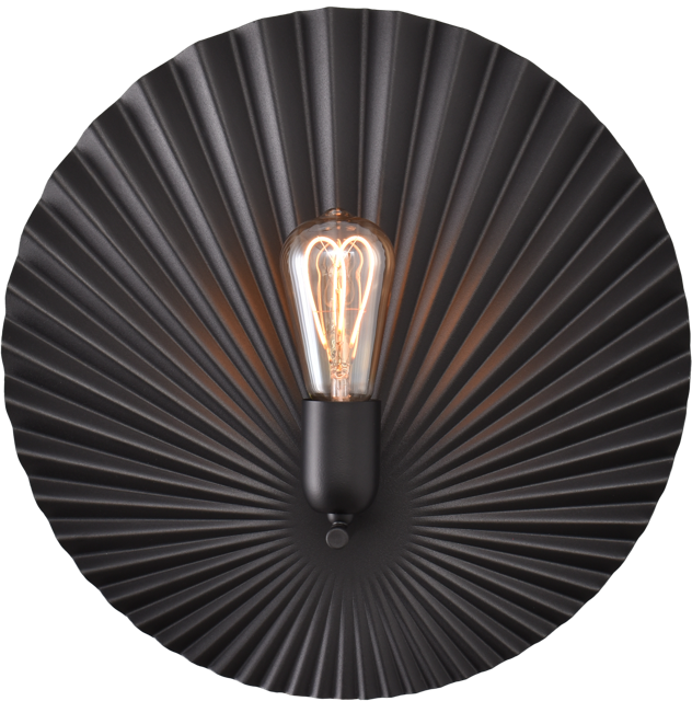 Sun WL SUN BLOOM MATT BLACK Ø40CM 1X E27