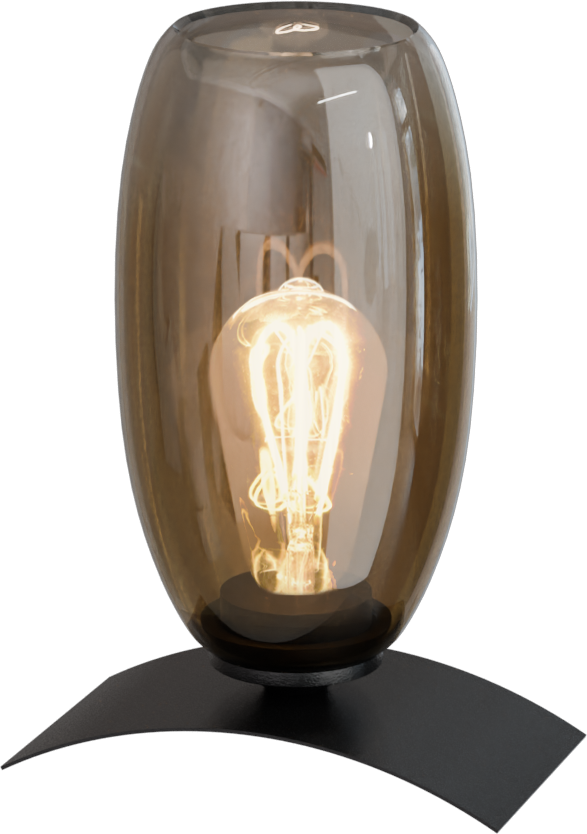 Olive TL OLIVE 1-LIGHT BLACK H. 26CM, BASE 17,5X10CM