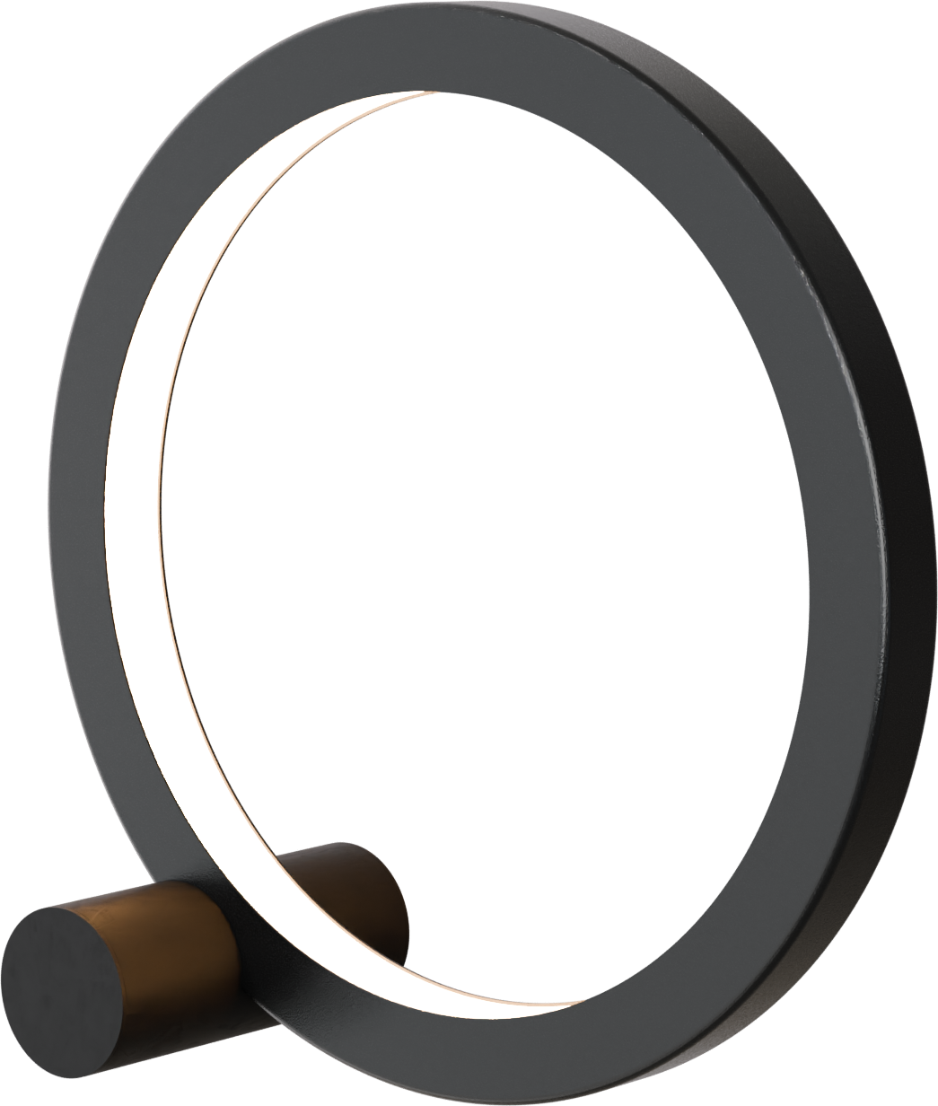 Evy TL EVY MATT BLACK Ø50CM C-PROFILE 40X40MM