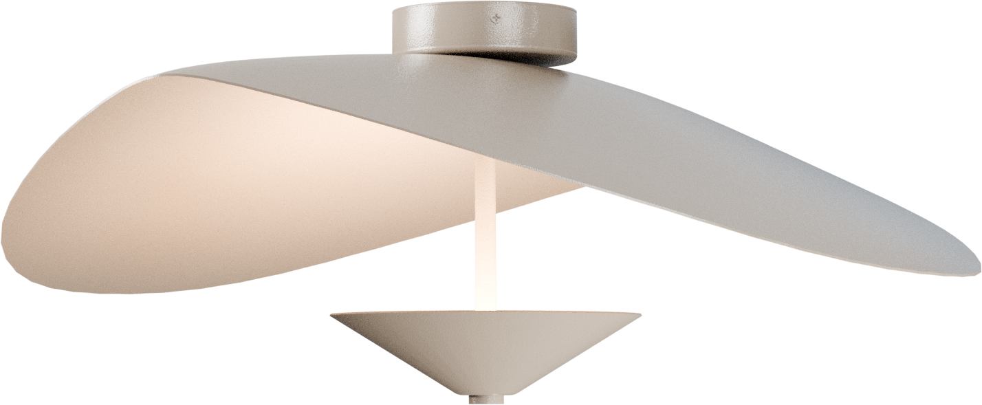 Lente PL LENTE Ø60CM BLACK/BEIGE TERRA, CANOPY BEIGE TERRA Ø10,8CM