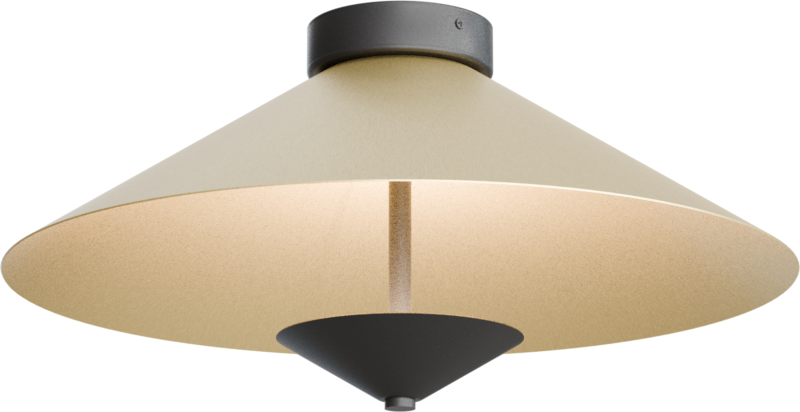 Ceppo PL CEPPO 1-LIGHT MATT GOLD/BLACK Ø45CM, L. 22,5CM