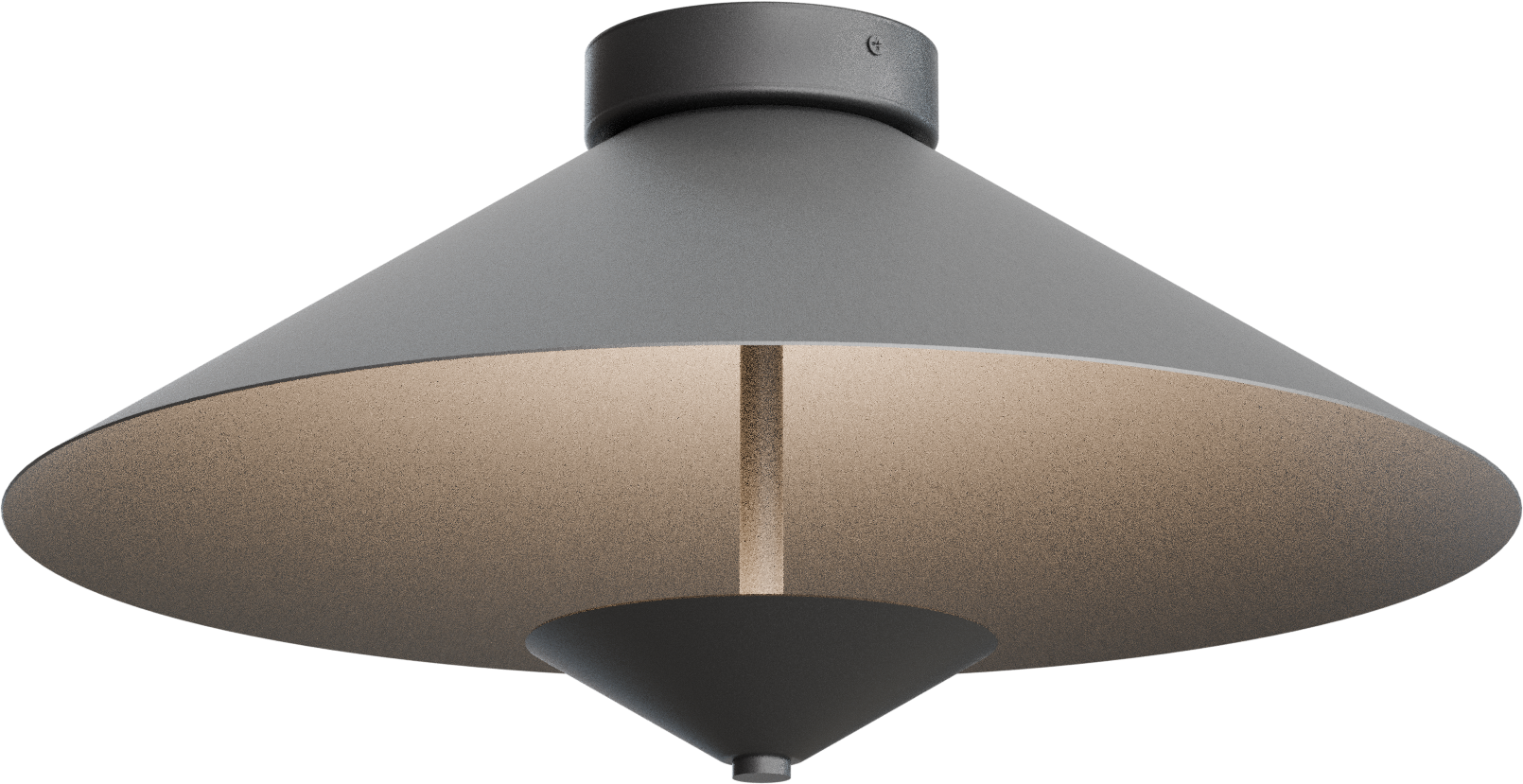 Ceppo PL CEPPO 1-LIGHT BLACK NICKEL/BLACK Ø45CM, L. 22,5CM