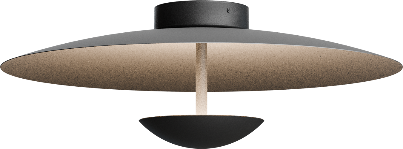 Scala PL SCALA 1-LIGHT BLACK NICKEL Ø45CM, CANOPY BLACK Ø10,8CM