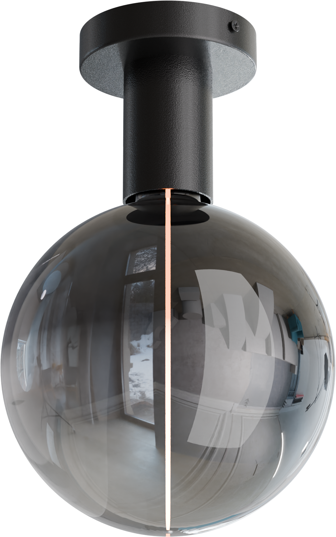 Tence PL TENCE 1-LIGHT H.10CM BLACK,