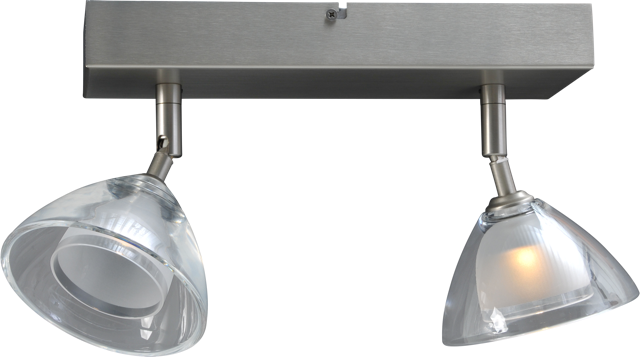 Caterina PL CATERINA 2-LIGHT MATT NICKEL BEAM 30X11CM DTW