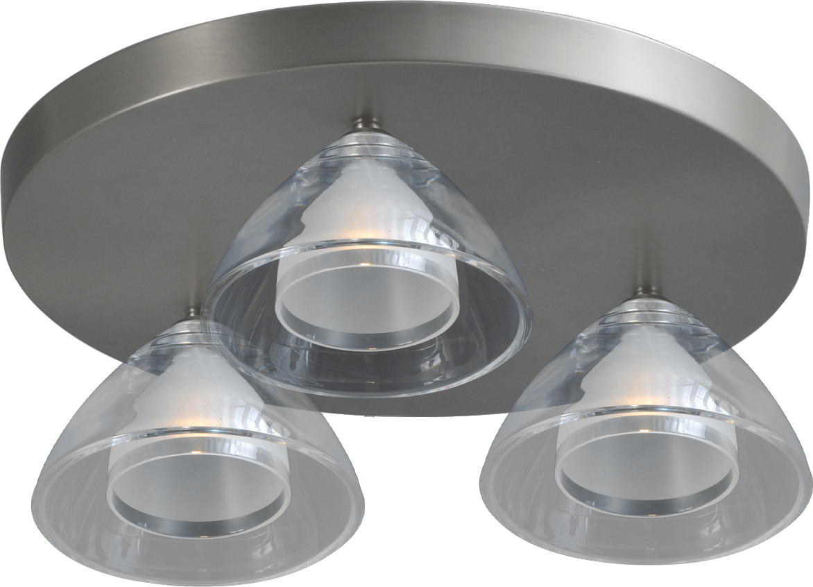 Caterina PL CATERINA 3-LIGHT MATT NICKEL BASE Ø35CM DTW