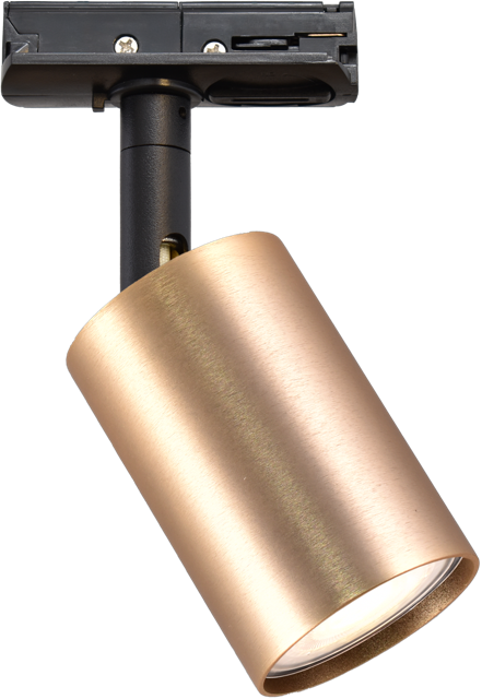Trackrail PL BOUNCE 1-LIGHT MATT GOLD, INCL. 1-FASE TRACKADAPTER