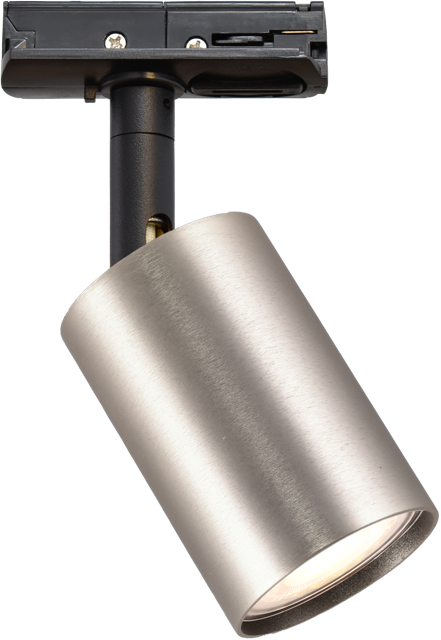 Trackrail PL BOUNCE 1-LIGHT MATT NICKEL INCL. 1-FASE TRACKADAPTER