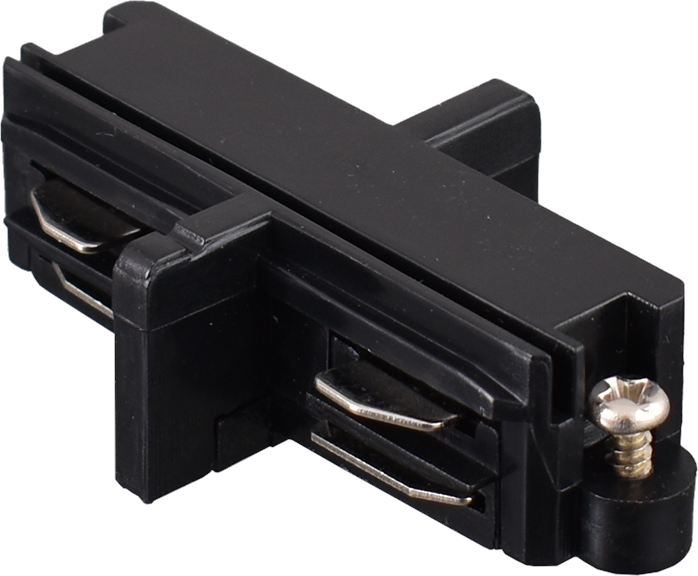 Trackrail ELECTRICAL STRAIGHT JOINT 1 PHASE BLACK