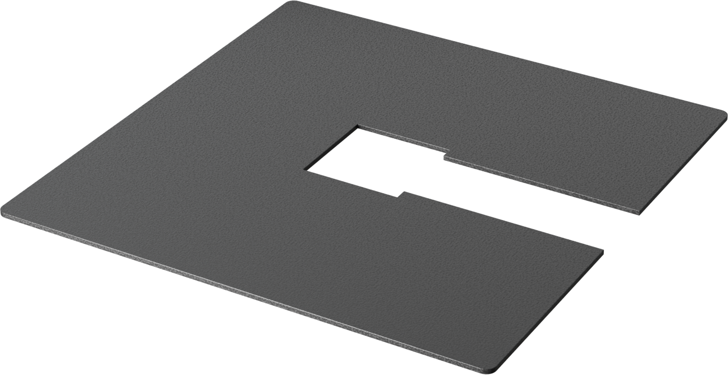 Trackrail COVER PLATE 10X10CM BLACK FOR 1-PHASE TRACKRAIL