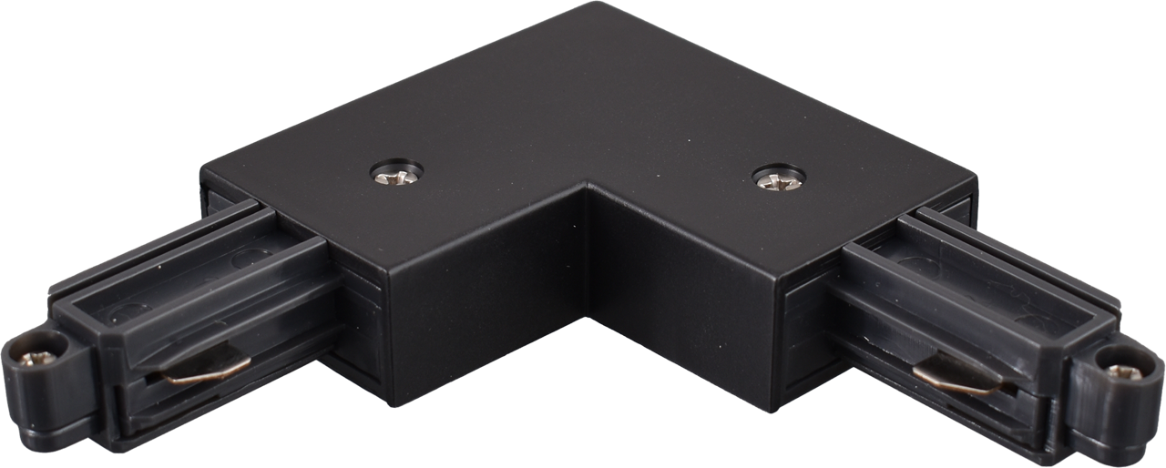 Trackrail OUTSIDE L-JOINT BLACK 1-PHASE