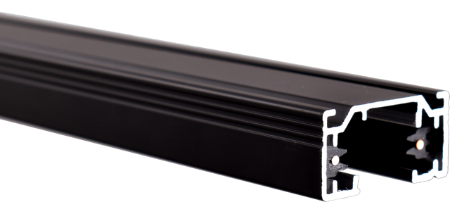 Trackrail TRACK 1-FASE SQUARE 100CM BLACK