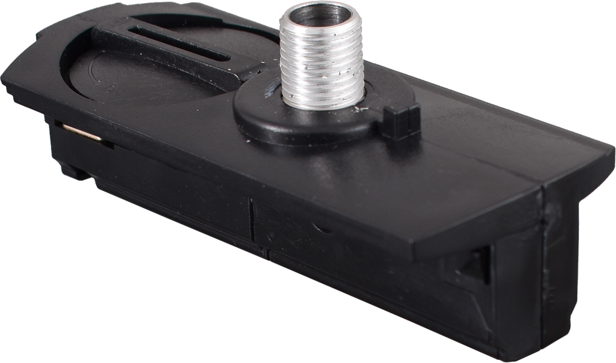 Trackrail TRACK ADAPTOR 1 PHASE BLACK M10 OUTSIDE
