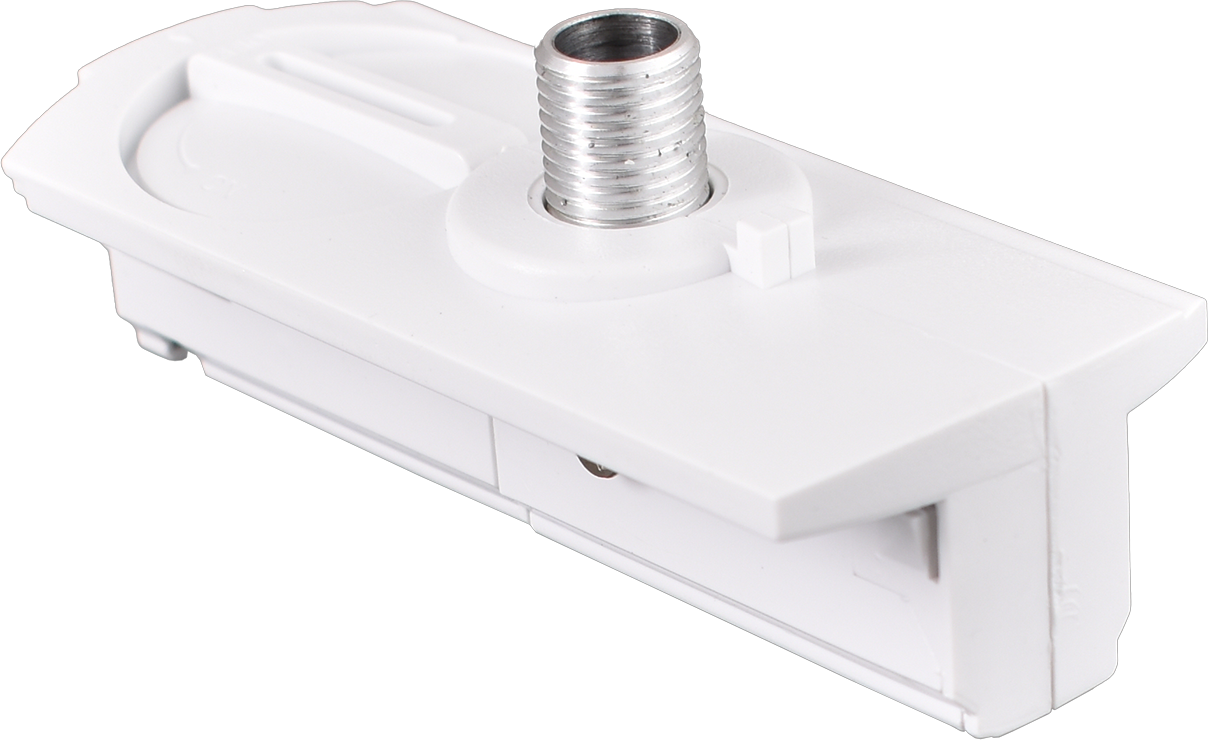Trackrail TRACK ADAPTOR 1 PHASE WHITE M10 OUTSIDE