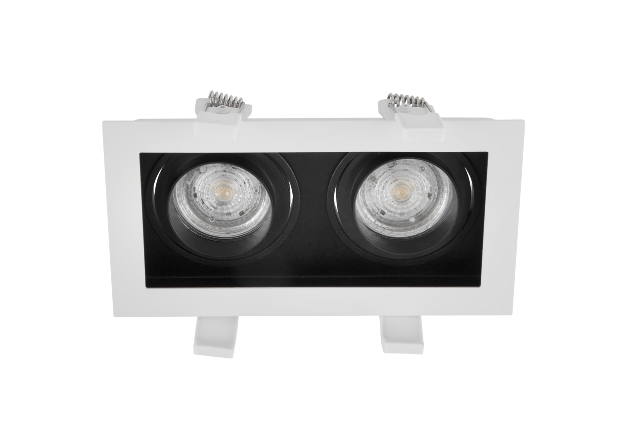 Di Moda CEDI SANDY BLACK & WHITE ALUMINIUM LED GU10 2X10W IP20 220-2