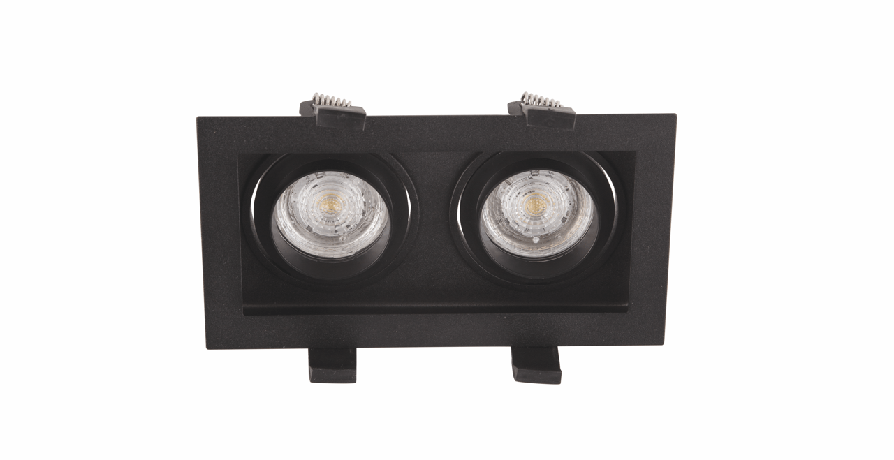 Di Moda CEDI SANDY BLACK ALUMINIUM LED GU10 2X10W IP20 220-240VBULB