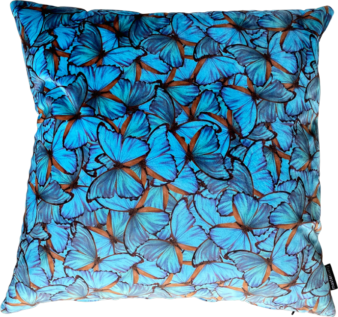 Masterliving Pillows PILLOW ARTIK VELVET BUTTERFLY 60X60CM ON ALICE BLACK