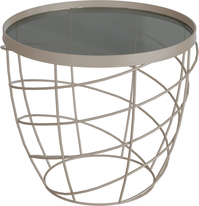 Masterliving Tables TABLE CESTO BEIGE TERRA H.45CM
