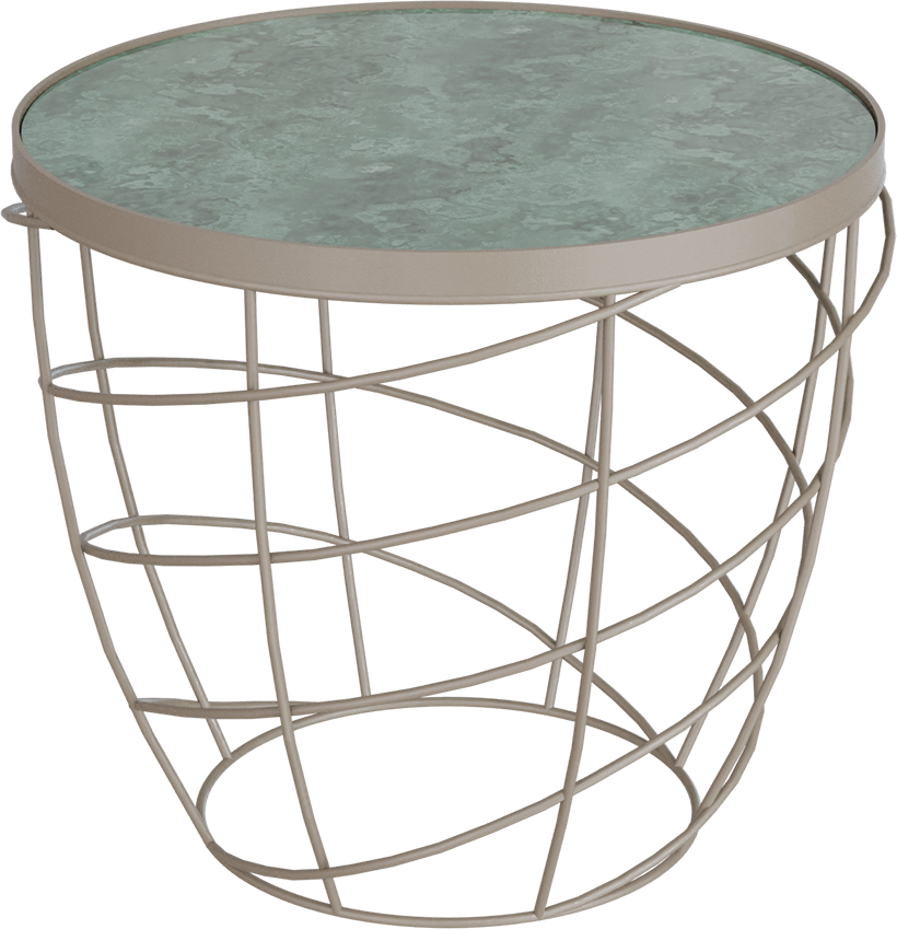 Masterliving Tables TABLE CESTO BEIGE TERRA H.45CM