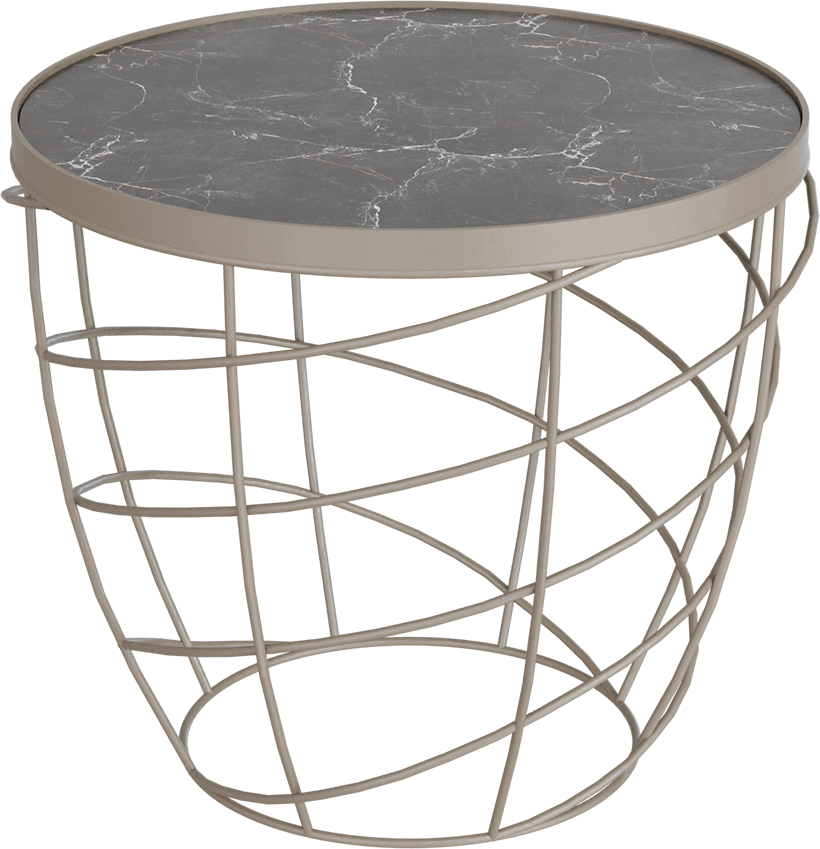Masterliving Tables TABLE CESTO BEIGE TERRA H.45CM