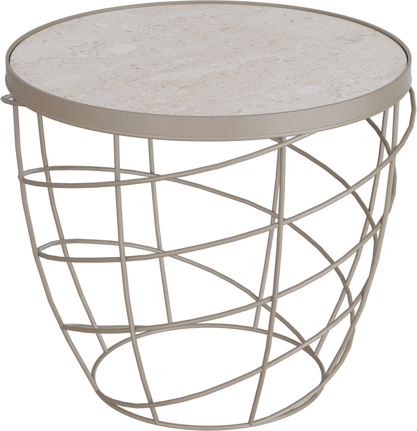 Masterliving Tables TABLE CESTO BEIGE TERRA H.45CM