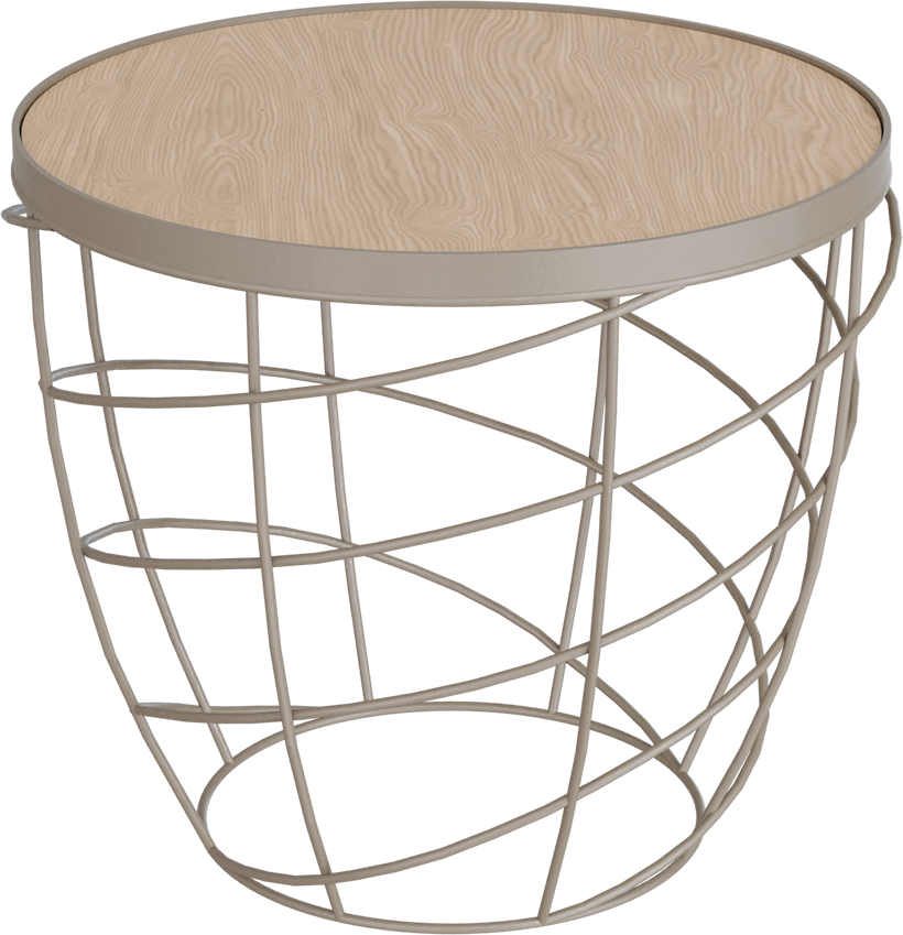 Masterliving Tables TABLE CESTO BEIGE TERRA H.45CM