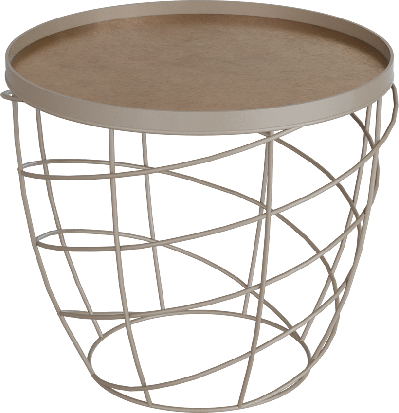 Masterliving Tables TABLE CESTO BEIGE TERRA H.45CM