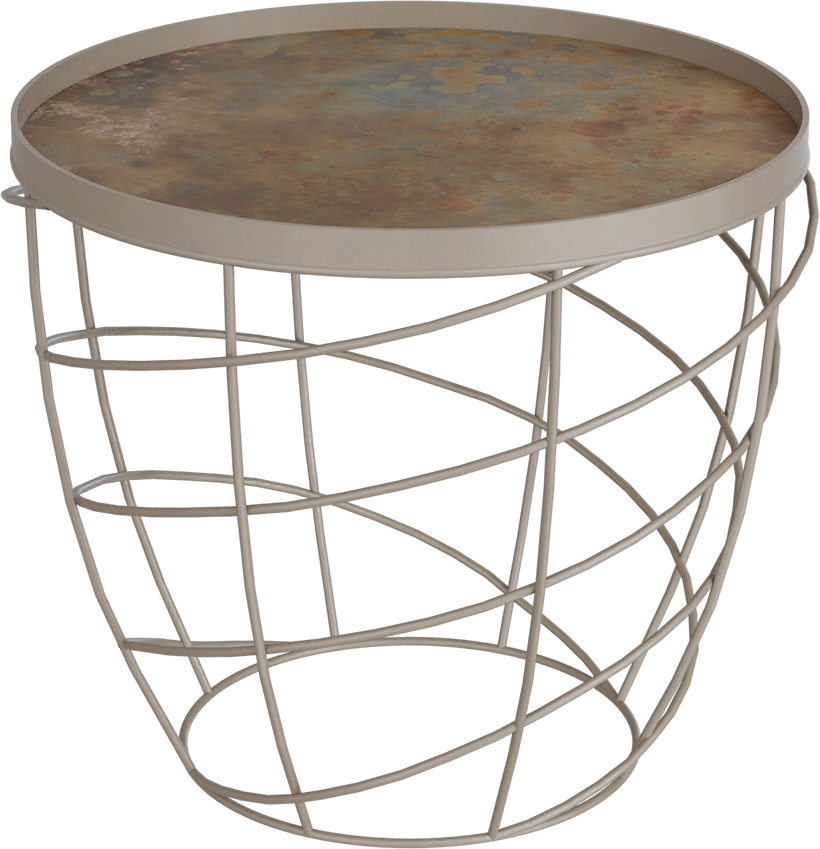 Masterliving Tables TABLE CESTO BEIGE TERRA H.45CM