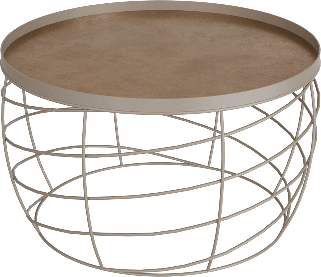 Masterliving Tables TABLE CESTO BEIGE TERRA H.40CM