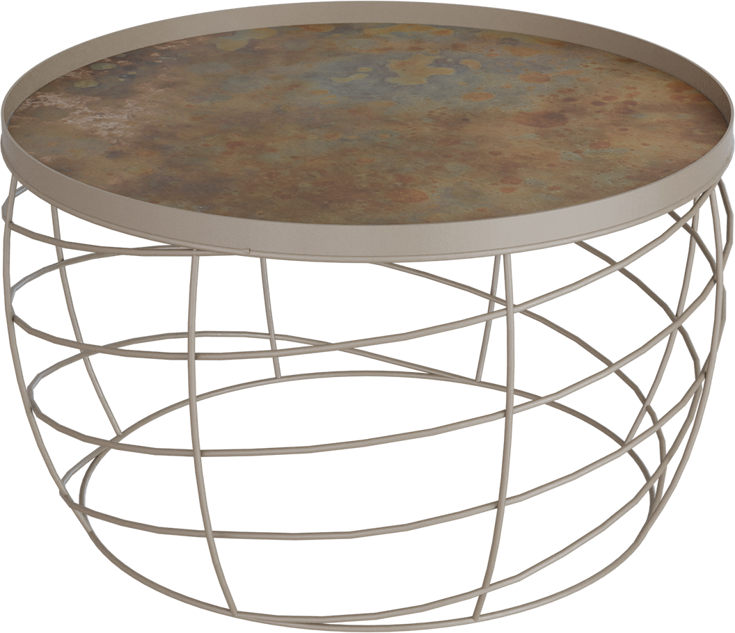 Masterliving Tables TABLE CESTO BEIGE TERRA H.40CM