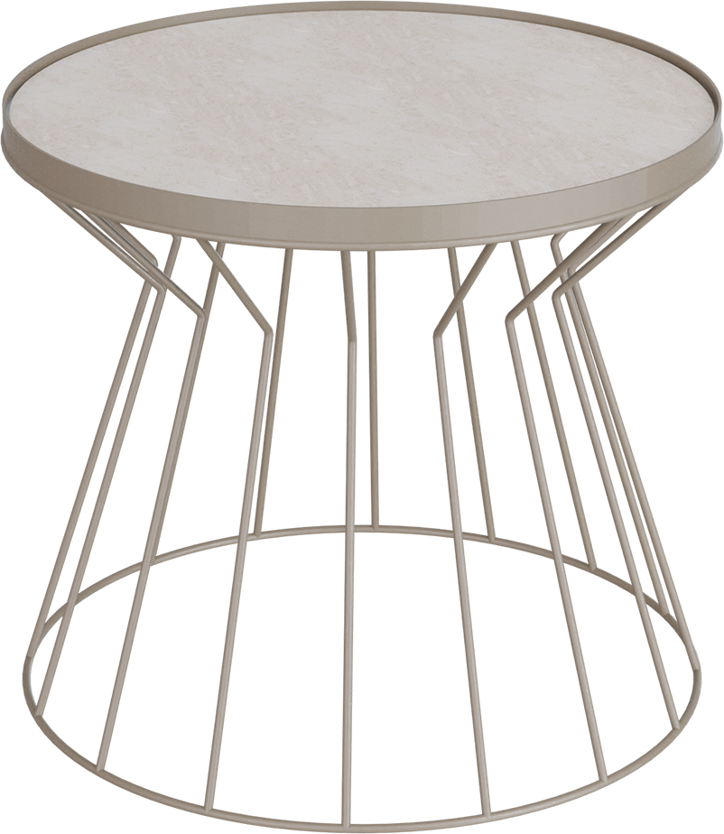 Masterliving Tables TABLE CONI BEIGE TERRA H.45CM