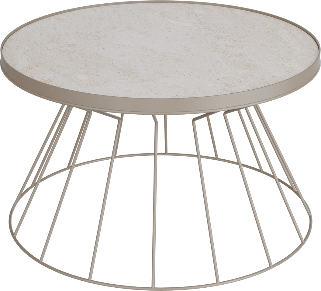 Masterliving Tables TABLE CONI BEIGE TERRA H.40CM
