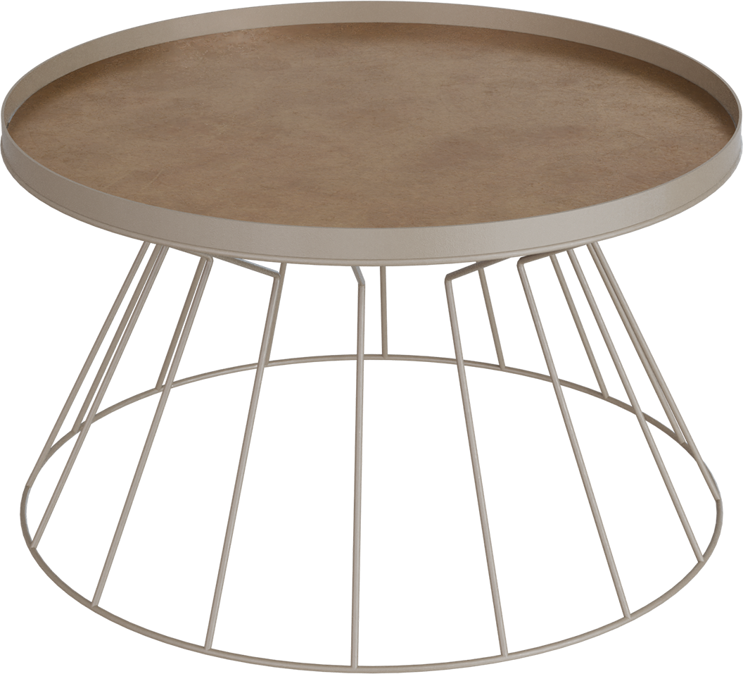 Masterliving Tables TABLE CONI BEIGE TERRA H.40CM